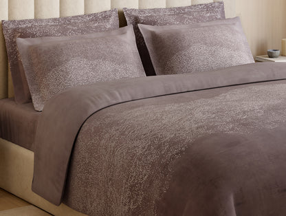 Luxury Alive 100% Cotton Large Bedsheet, 300 TC, Abstract, Light Blush