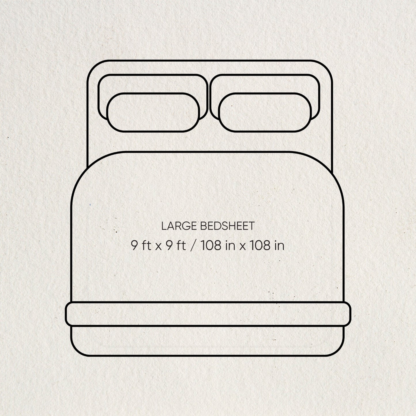 Luxury Celestia 100% Cotton Large Bedsheet, 800 TC, Embroidered, Cream