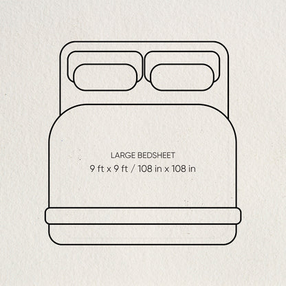 Luxury Celestia 100% Cotton Large Bedsheet, 800 TC, Embroidered, Cream