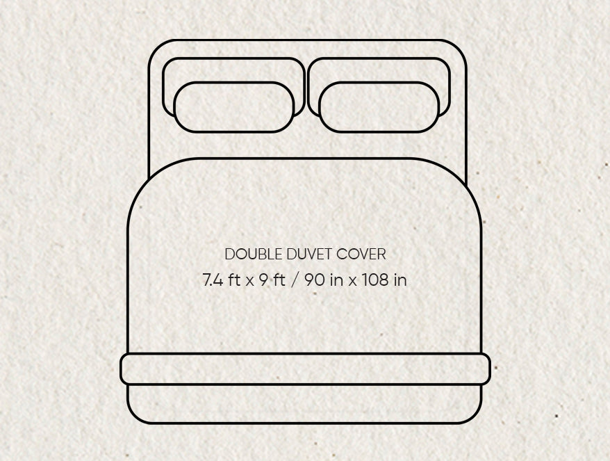 Luxury Celestia 100% Cotton Double Duvet Cover, 800 TC, Embroidered, Dark Blue