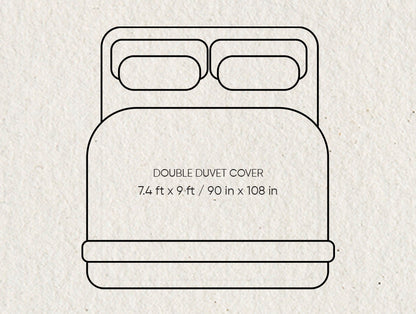 Luxury Aurora 100% Cotton Double Duvet Cover, 800 TC, Embroidered, Light Grey