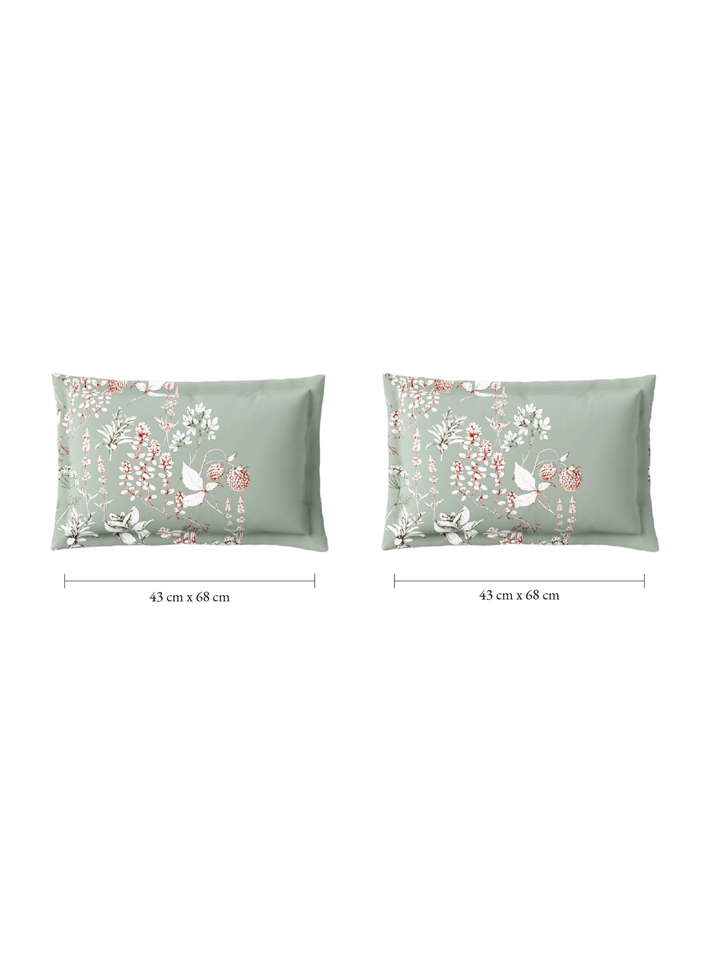 Zera Hygro Cotton 233 TC Percale Weave Floral Print Double Bedsheet and Quilt Set with 2 Pillow Covers, Light Grey