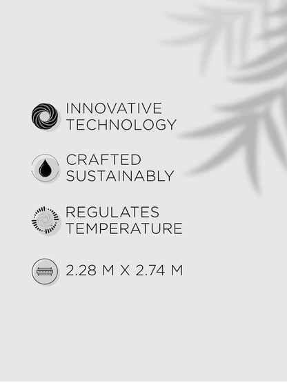 Zera Hygro Cotton 233 TC Percale Weave Geometric Design Double Bedsheet and Quilt Set with 2 Pillow Covers, Pear Sorbet