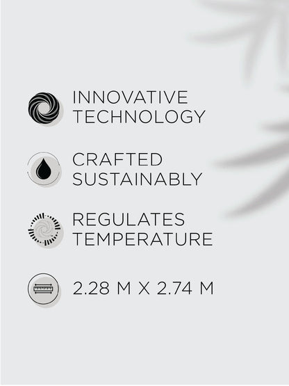 Zera Hygro Cotton 233 TC Percale Weave Floral Print Double Bedsheet and Quilt Set with 2 Pillow Covers, Light Beige