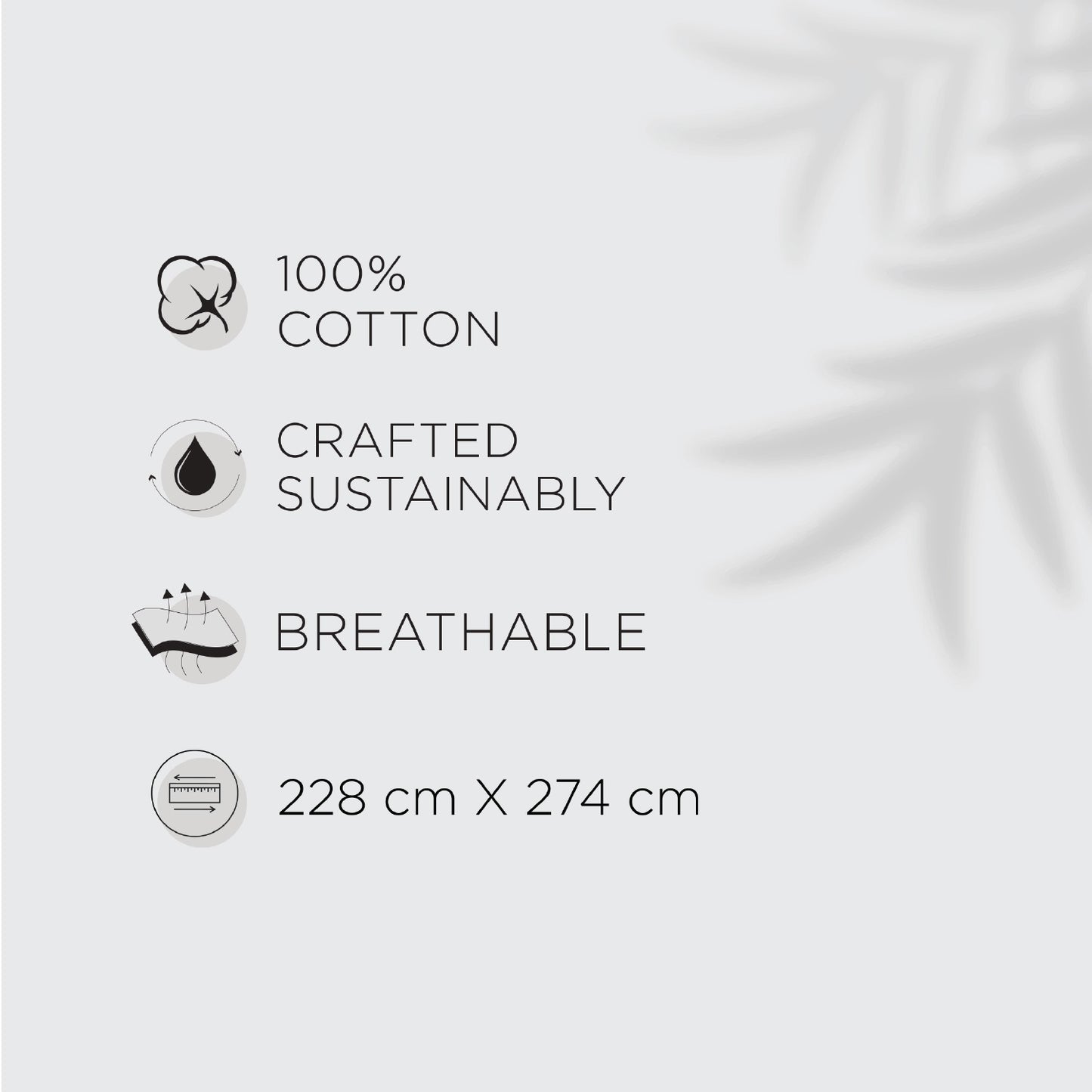 Spaces Flora 100% Cotton 144 TC Percale Ornate Double Bedsheet with 2 Pillow Covers, Brown