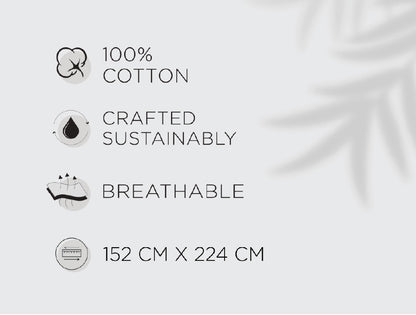 Spaces Fiora 100% Cotton 144 TC Percale Geometric Permium Bedding Set, Dark Red