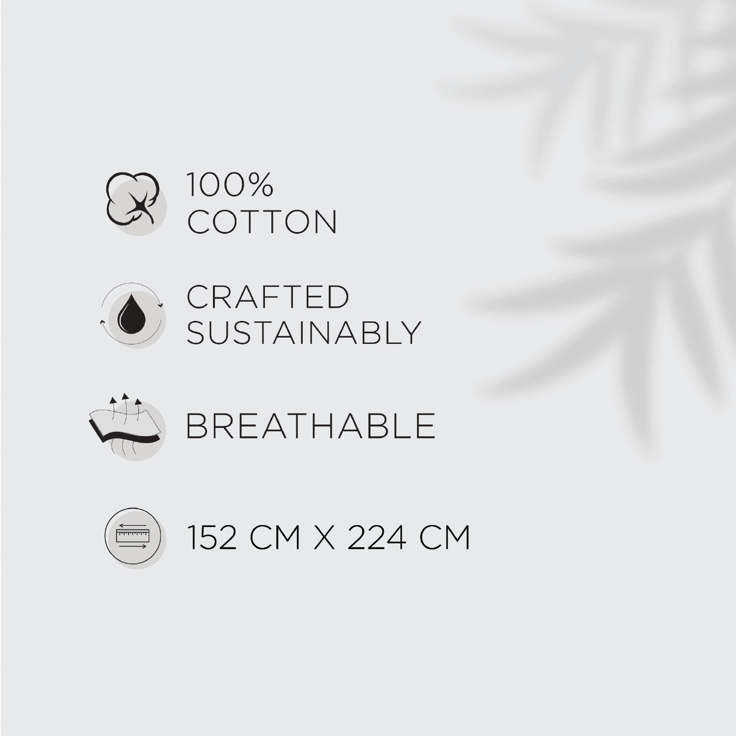 Spaces Fiora 100% Cotton 144 TC Percale Ornate Permium Bedding Set, Light Grey