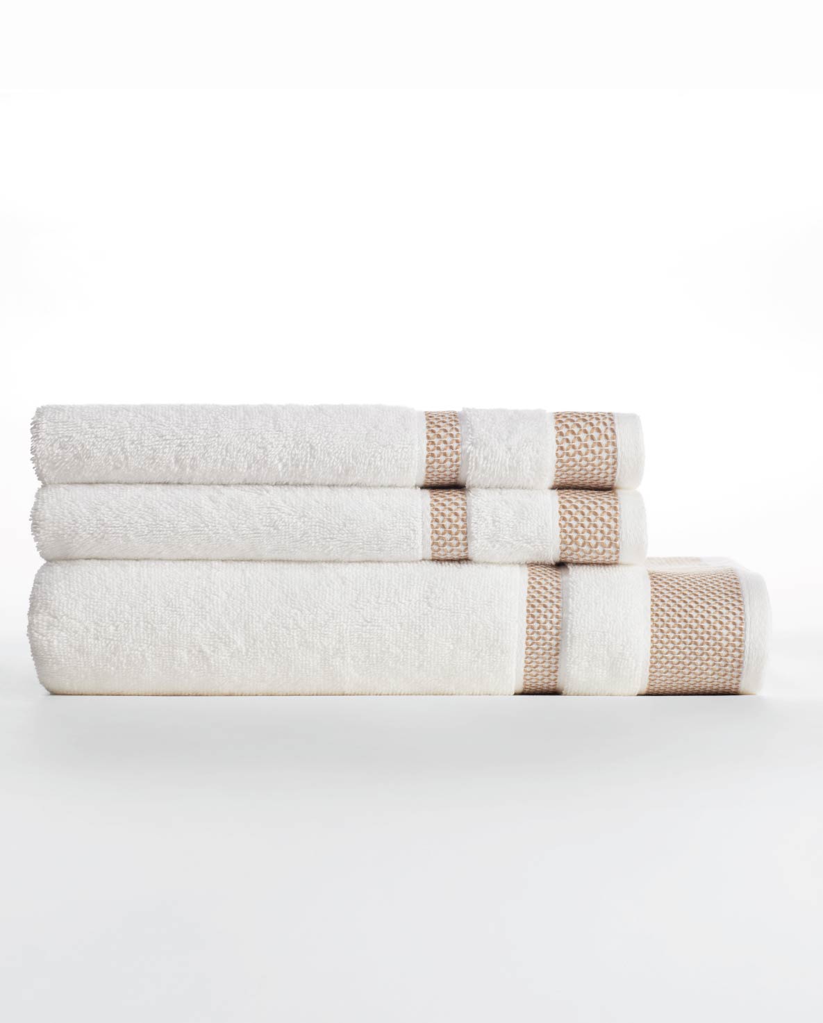 Spaces Hygro White Solid 100% Cotton 400 GSM Dobby Bath Towel – 75 X150 CM