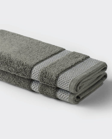 Spaces Hygro Stone Solid 100% Cotton 600 GSM Dobby Bath Towel – 75 X150 CM