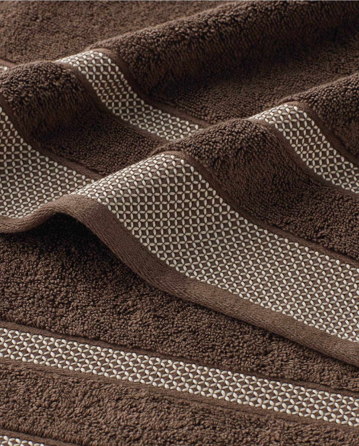 Spaces Hygro Chocolate Solid 100% Cotton 600 GSM Dobby Bath Towel – 75 X150 CM