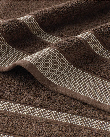 Spaces Hygro Chocolate Solid 100% Cotton 600 GSM Dobby Bath Towel – 75 X150 CM