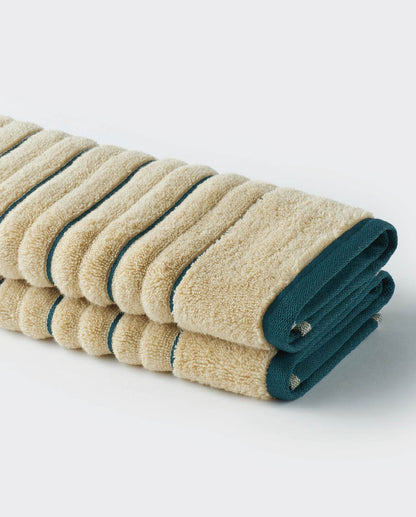 Spaces Exotica Light Brown Solid 100% Cotton 575 GSM Dobby Bath Towel – 75 X150 CM
