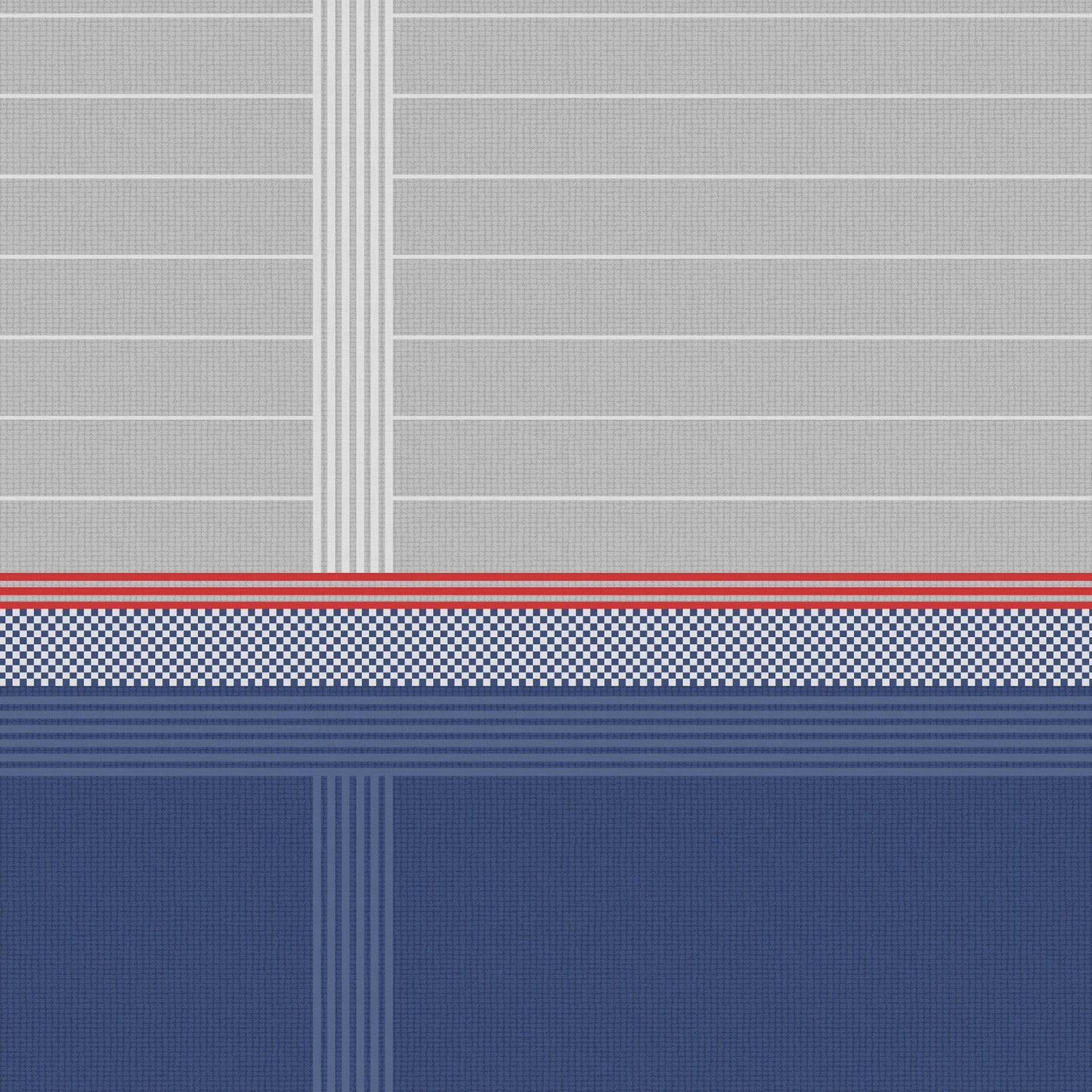 Spaces Neo Paradox 100% Cotton 152 TC Percale Geometric Large Bedsheet with 2 Pillow Covers, Blue