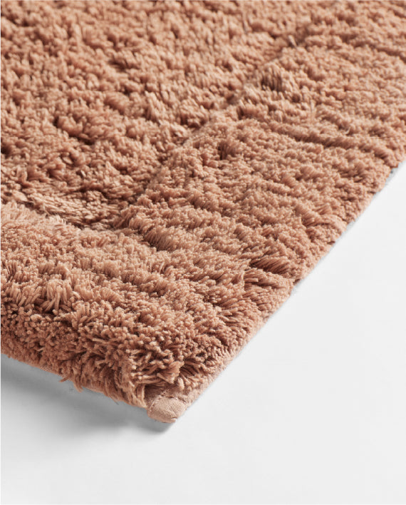 Spaces Hygro Light Brown Solid Cotton 2000 GSM Small Bath Mat – 40 x 60 CM