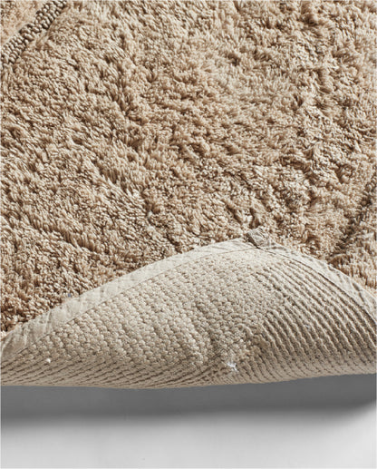 Spaces Hygro Cotton 2000 GSM Solid Brown Large Bath Mat – 50 X 80 CM