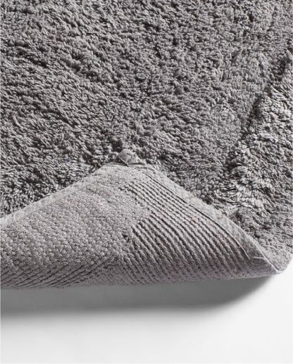 Spaces Hygro Cotton 2000 GSM Solid Grey Large Bath Mat – 50 X 80 CM