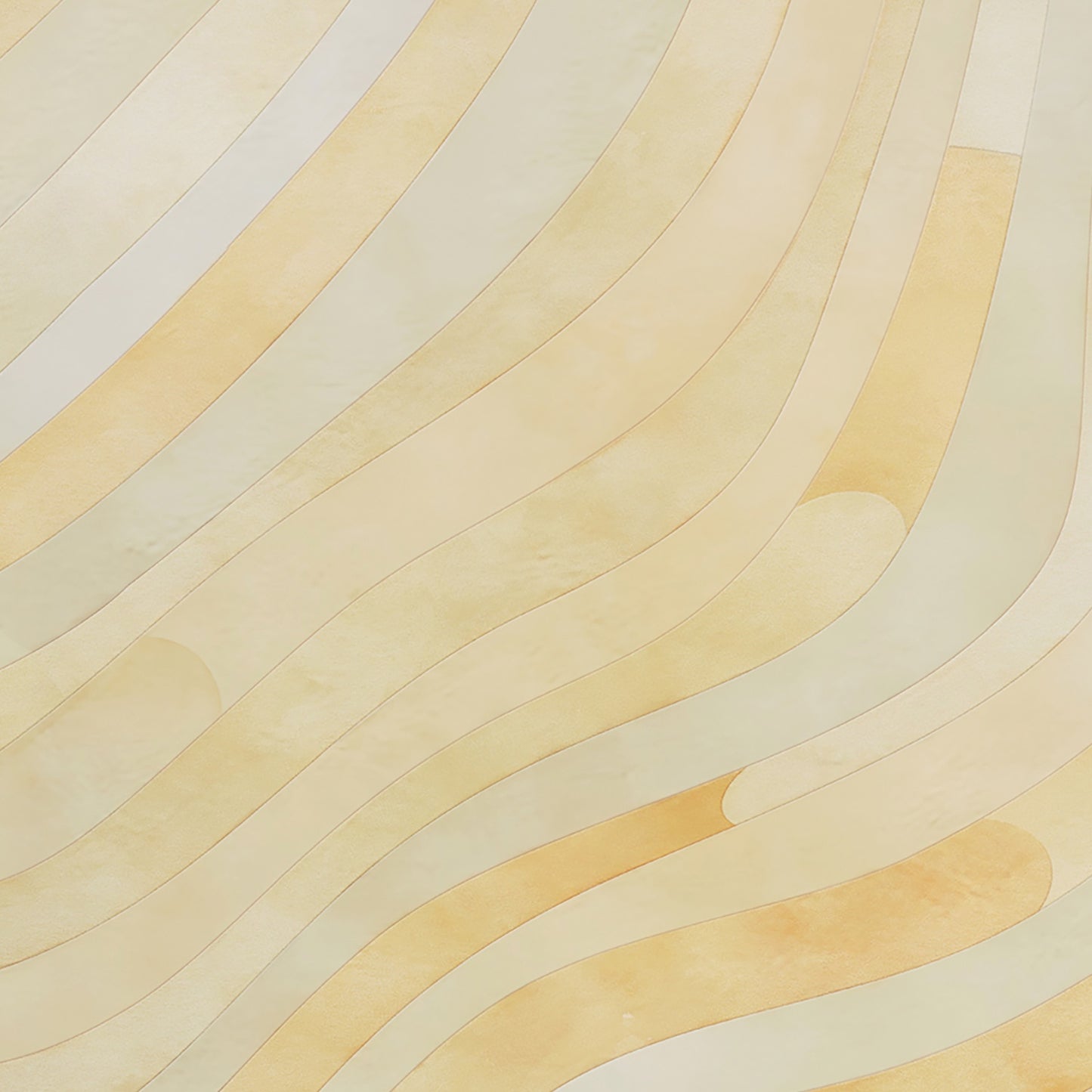 Spaces Avaris Echo 100% Cotton 210 TC Sateen Abstract Large Bedsheet with 2 Pillow Covers, Light Yellow