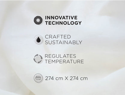 Spaces Sierra Indian Safari 100% Hygro Cotton 210 TC Sateen Floral Permium Large Bedsheet with 4 Pillow Covers, Beige