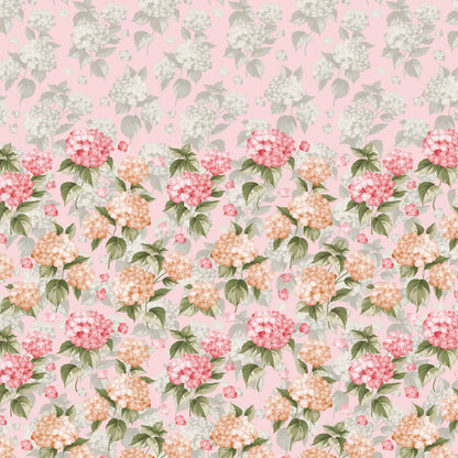 Spaces Rio Bloomscape 100% Cotton 132 TC Percale Floral Double Bedsheet with 2 Pillow Covers, Light Pink