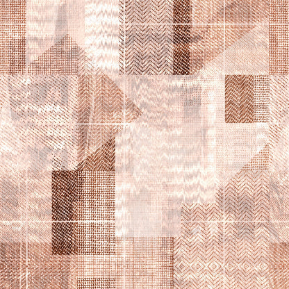 Spaces Geoform 100% Cotton 132 TC Percale Geometric Double Bedsheet with 2 Pillow Covers, Brown