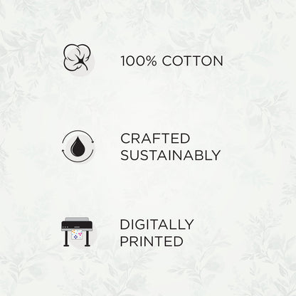 Spaces Geoform 100% Cotton 132 TC Percale Geometric Double Bedsheet with 2 Pillow Covers, Violet