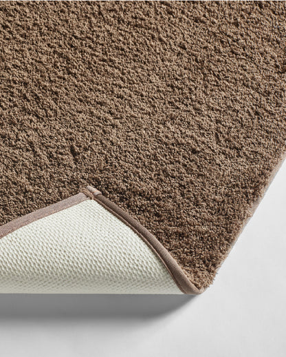 Spaces Exotica Dark Brown Solid Polyester 2376 GSM Small Bath Mat – 40 x 60 CM
