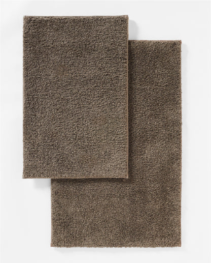 Spaces Exotica Dark Brown Solid Polyester 2376 GSM Small Bath Mat – 40 x 60 CM