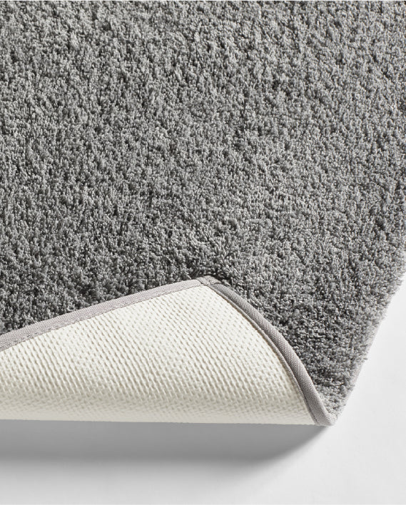 Spaces Exotica Dark Grey Solid Polyester 2376 GSM Small Bath Mat – 40 x 60 CM
