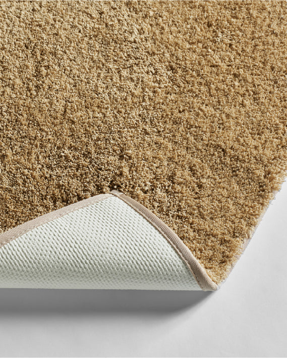 Spaces Exotica Polyester 2376 GSM Solid Light Brown Large Bath Mat – 50 X 80 CM