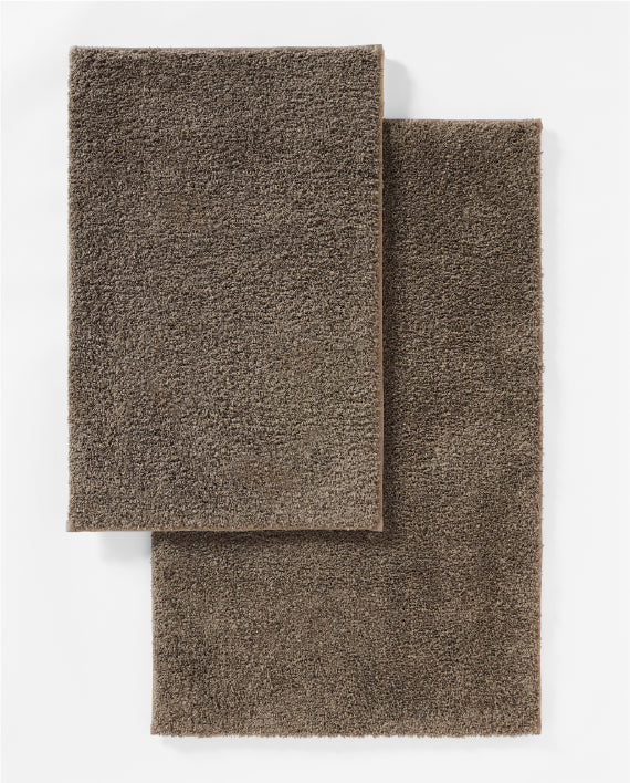 Spaces Exotica Polyester 2376 GSM Solid Dark Brown Large Bath Mat – 50 X 80 CM