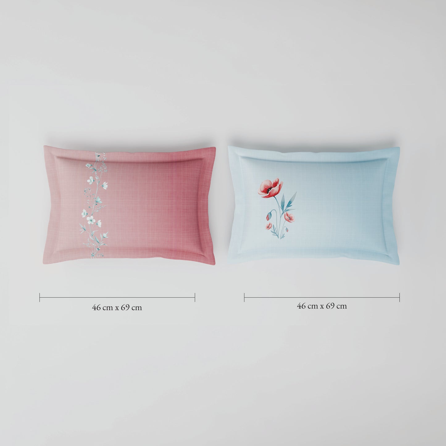 Spaces Riviera 100% Cotton 200 TC Percale Abstract Design Permium Large Bedsheet with 4 Pillow Covers, Starlight Blue