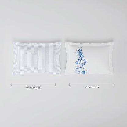 Spaces Riviera 100% Cotton 200 TC Percale Abstract Design Permium Large Bedsheet with 4 Pillow Covers, Beige