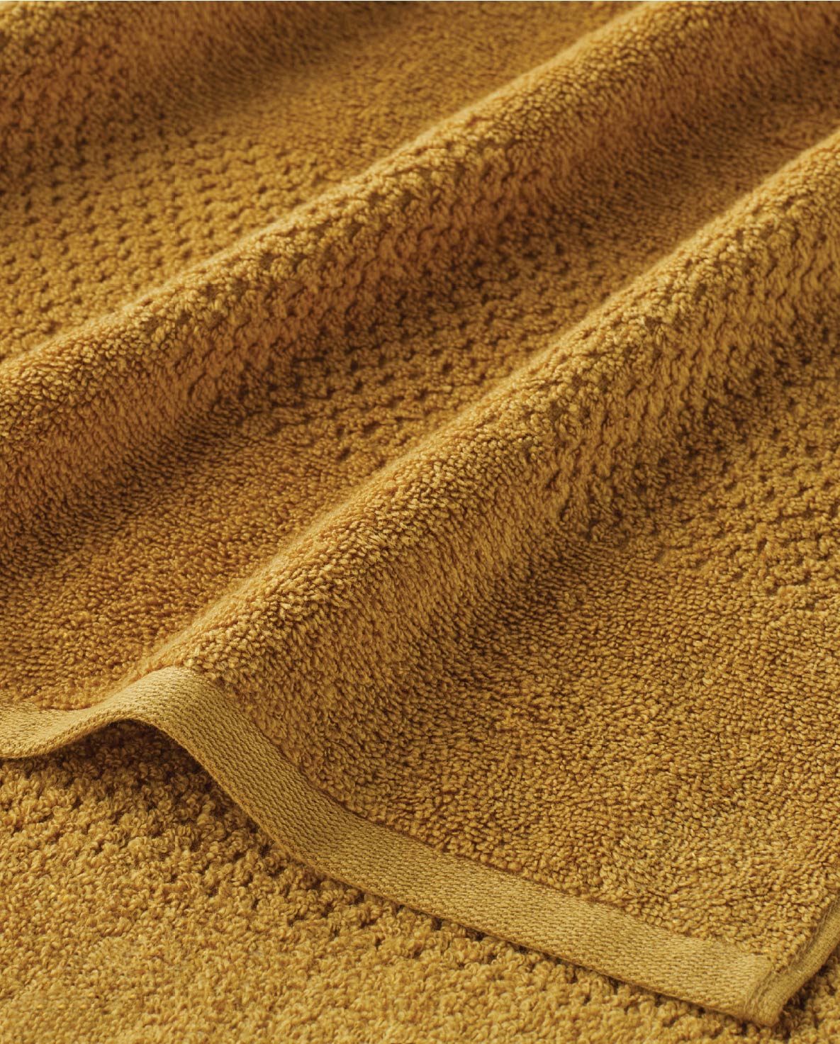 Spaces Swift Dry 100% Cotton 450 GSM Solid Dobby Golden 2 Hand Towels – 40 x 60 CM