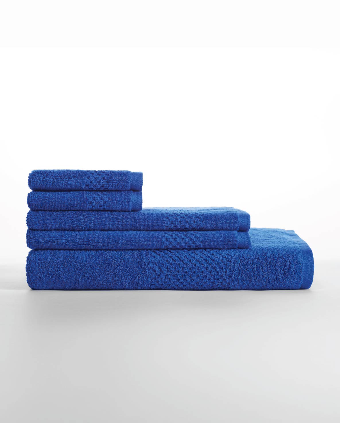 Spaces Swift Dry 100% Cotton 450 GSM Dark Blue Solid 4 Face Towels Set – 30 x 30 CM