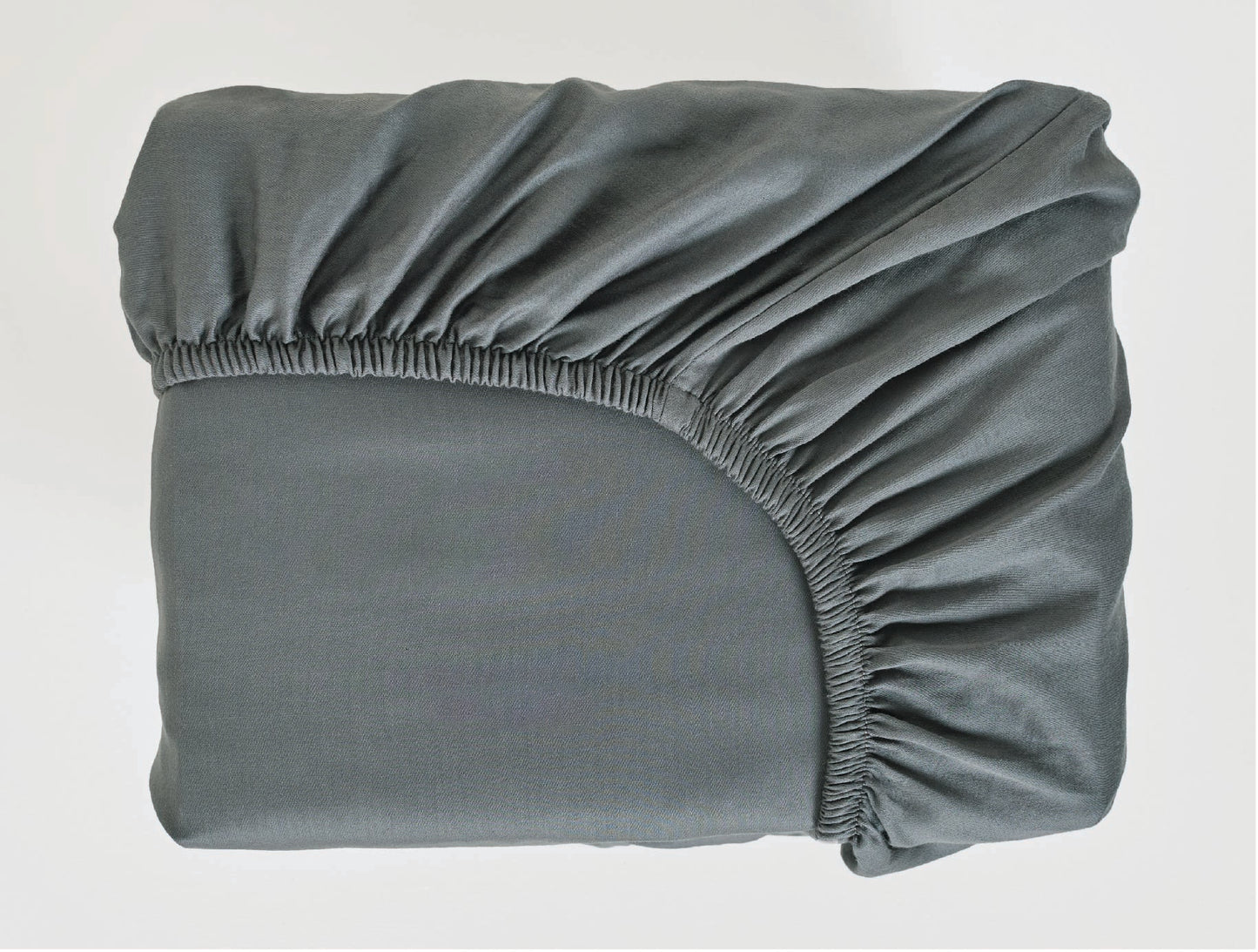 Spaces Aven Grey Solid 100% Cotton 210 TC Large Bedsheet with 2 Pillow Covers - 108 x 108 Inches