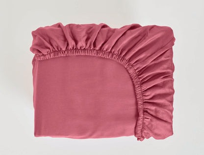 Spaces Aven Rose Solid 100% Cotton 210 TC Large Bedsheet with 2 Pillow Covers - 108 x 108 Inches