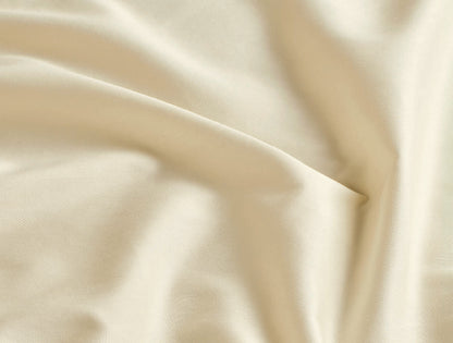 Spaces Aven Ivory Solid 100% Cotton 210 TC Large Bedsheet with 2 Pillow Covers - 108 x 108 Inches