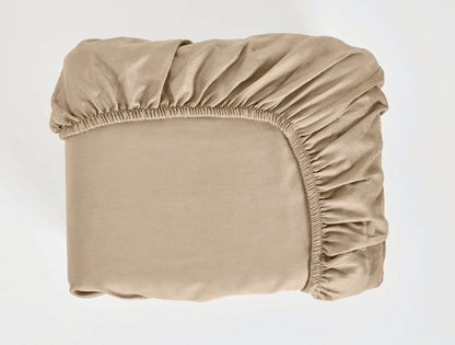 Spaces Aven Brown Solid 100% Cotton 210 TC Large Bedsheet with 2 Pillow Covers - 108 x 108 Inches