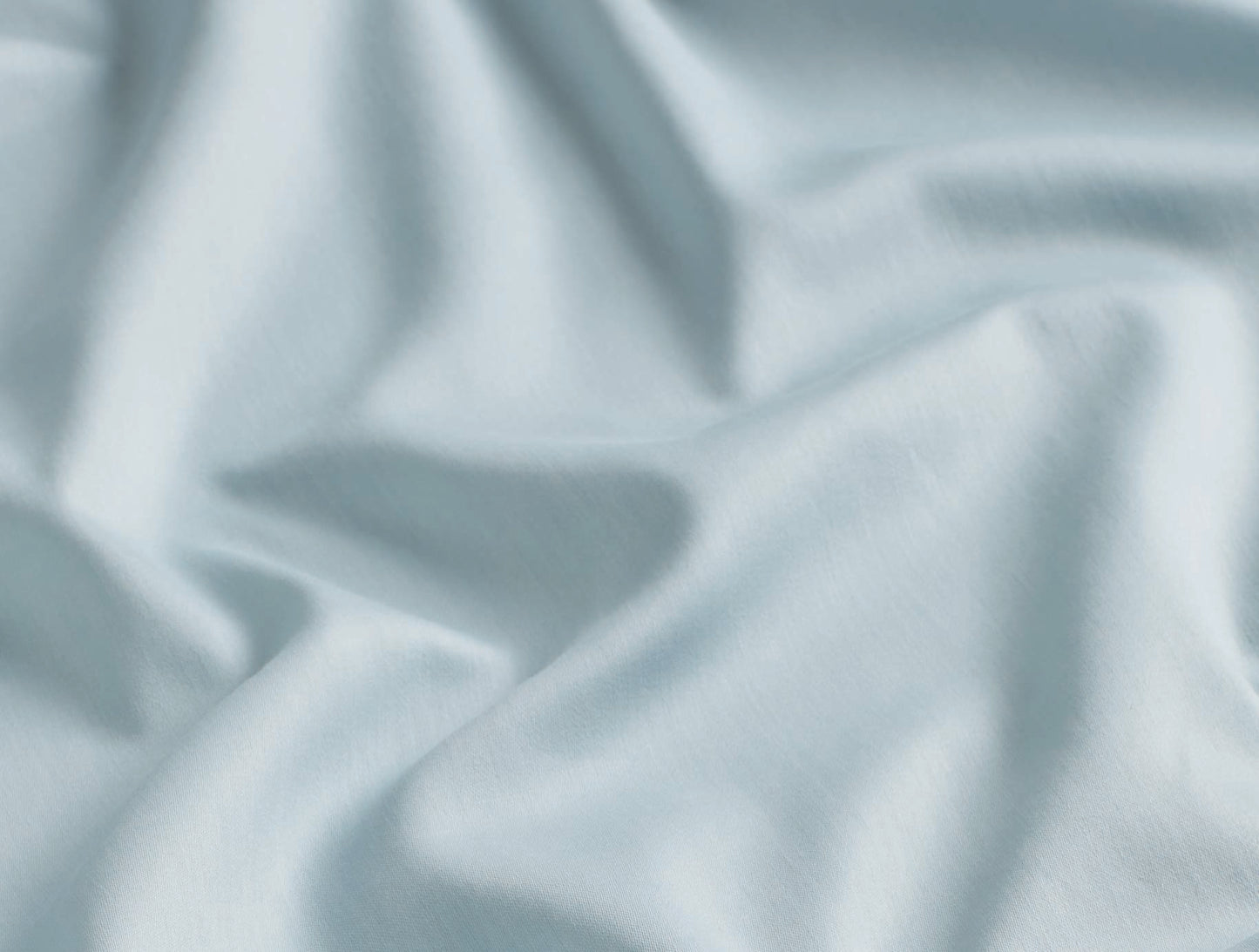 Spaces Aven Blue Solid 100% Cotton 210 TC Large Bedsheet with 2 Pillow Covers - 108 x 108 Inches