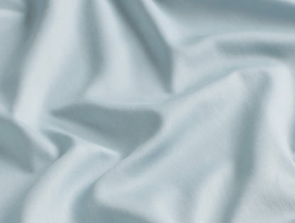 Spaces Aven Blue Solid 100% Cotton 210 TC Large Bedsheet with 2 Pillow Covers - 108 x 108 Inches