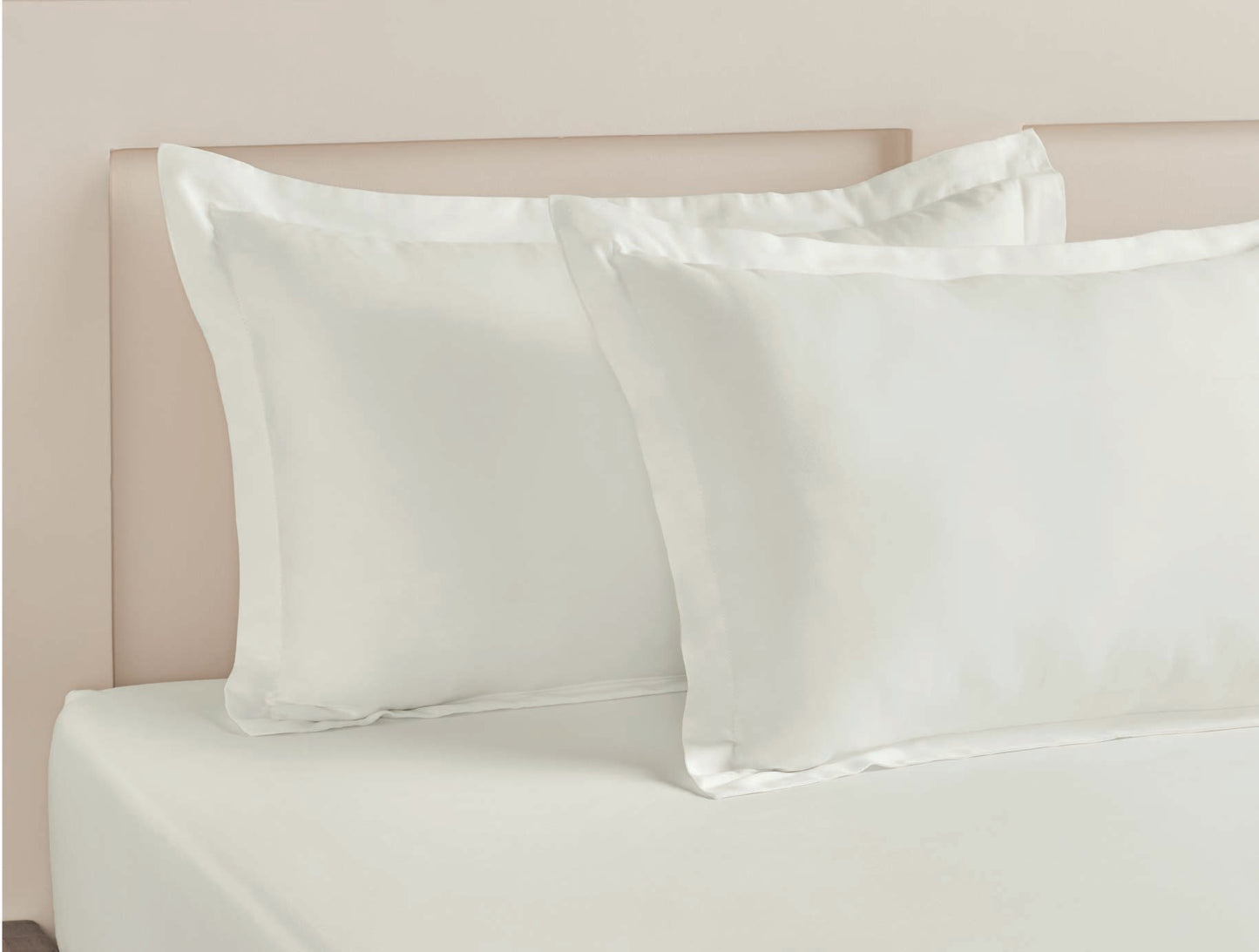 Spaces Aven White Solid 100% Cotton 210 TC Large Bedsheet with 2 Pillow Covers - 108 x 108 Inches