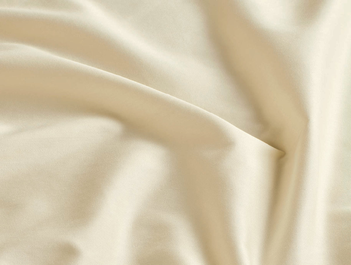 Spaces Aven  100% Cotton 210 TC Solid Ivory Single Bedsheet with 1 Pillow Cover - 60 x 88 Inches