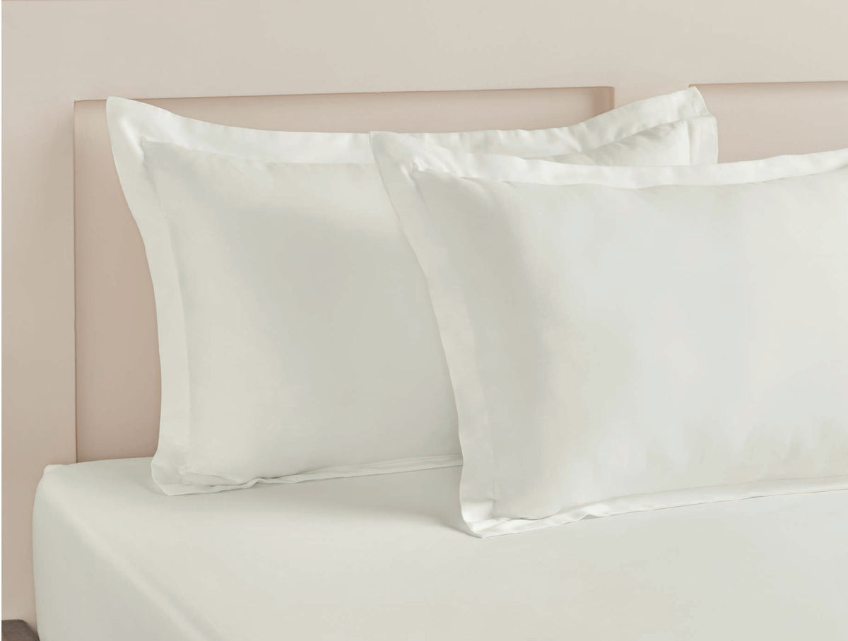 Spaces Aven  100% Cotton 210 TC Solid White Single Bedsheet with 1 Pillow Cover - 60 x 88 Inches