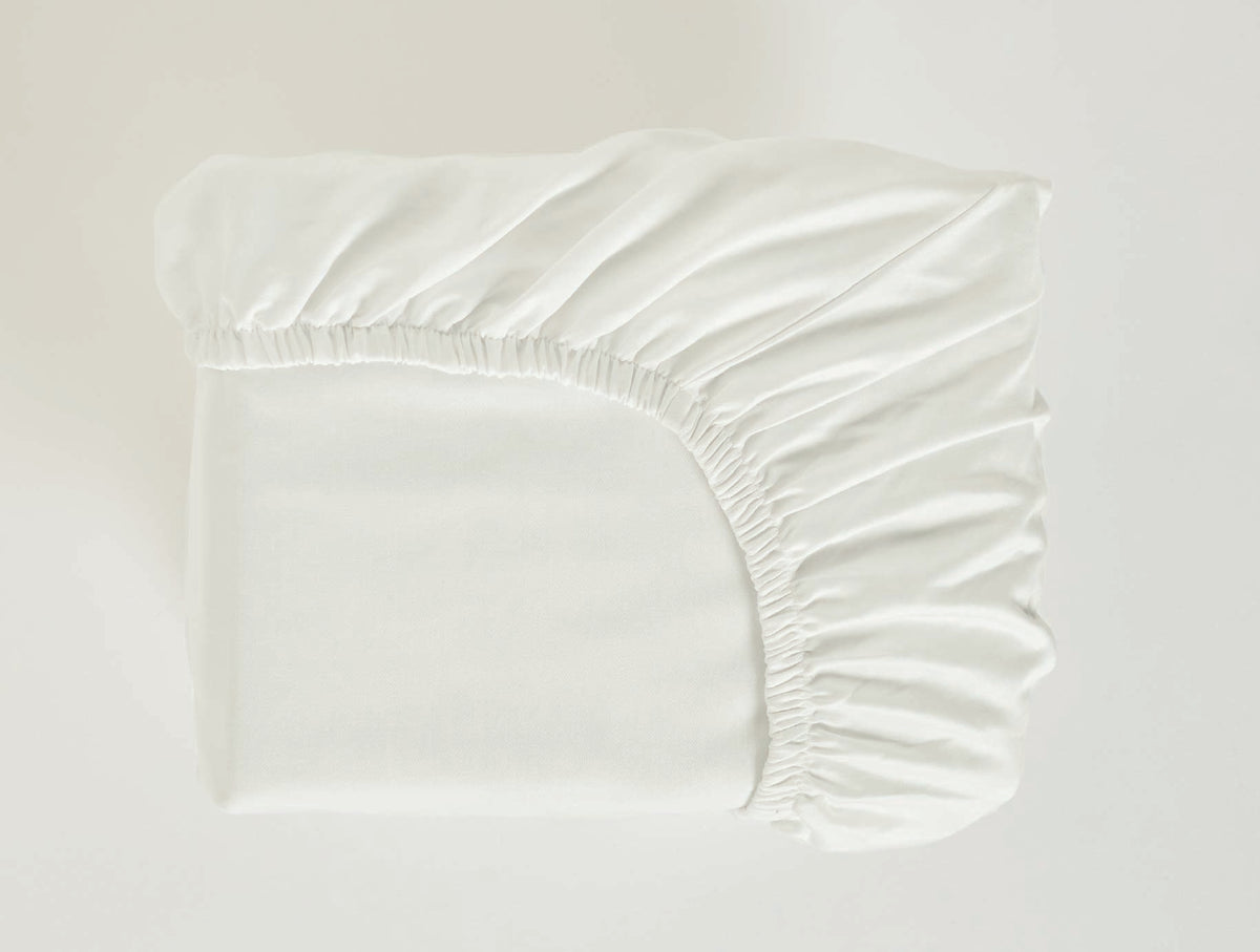 Spaces Aven  100% Cotton 210 TC Solid White Single Bedsheet with 1 Pillow Cover - 60 x 88 Inches