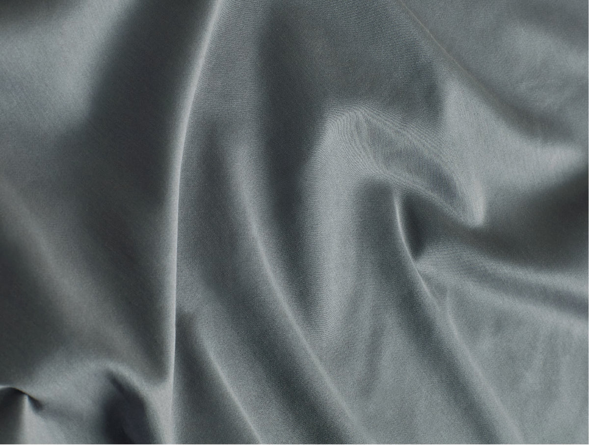 Spaces Aven Grey Solid 100% Cotton 210 TC King Fitted Sheet with 2 Pillow Covers – 60 x 78 Inch, 12 Inch Deep Pocket