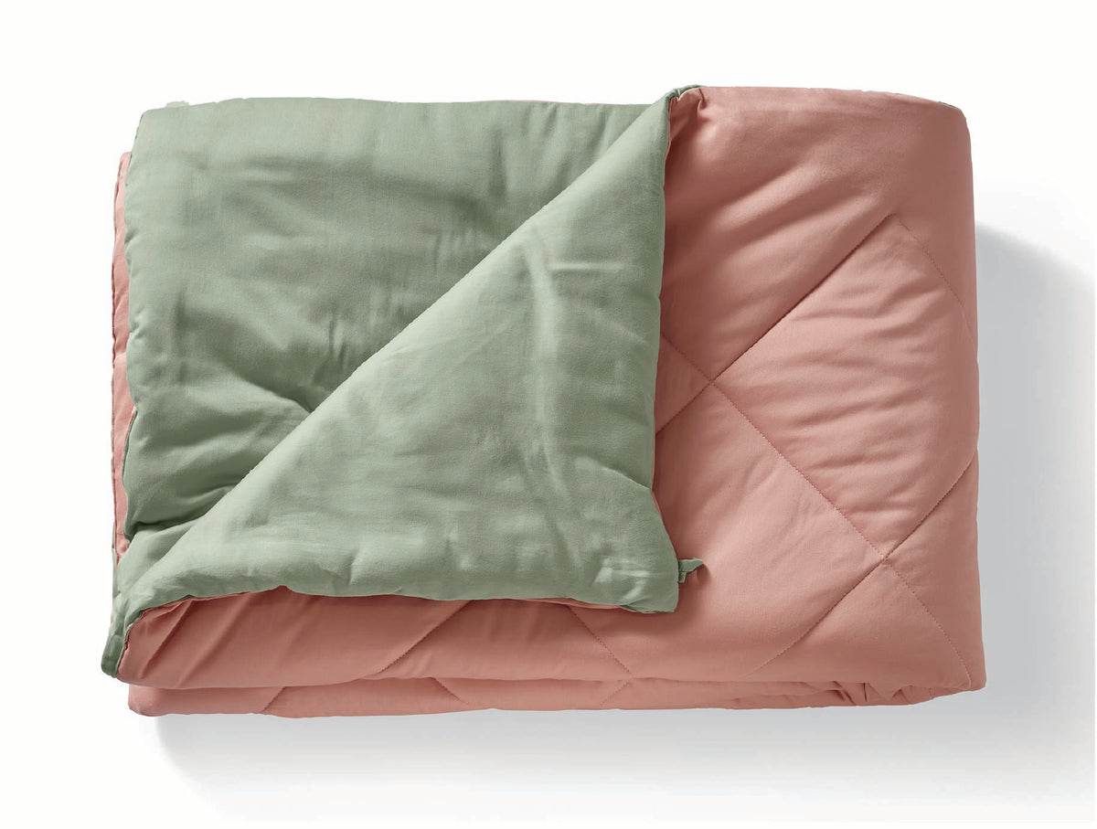 Spaces Aven 100% Cotton 210 TC Solid Blush Double Duvet Cover - 88 x 106 Inches