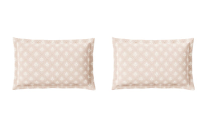 Spaces Aeris Light Taupe Floral 100% Cotton 144 TC King Fitted Sheet