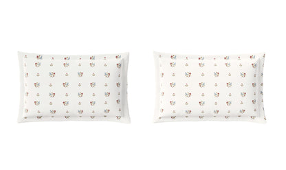 Spaces Aeris Cream Floral 100% Cotton 144 TC King Fitted Sheet