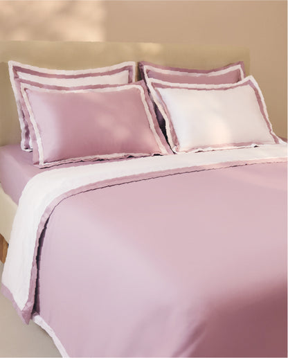 Spaces Hygro Cotton 400 TC Light Violet Solid Sateen Single Duvet Cover – 59 x 88 Inches