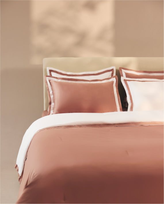 Spaces Hygro Cotton 400 TC Light Brown Solid Sateen Single Duvet Cover – 59 x 88 Inches